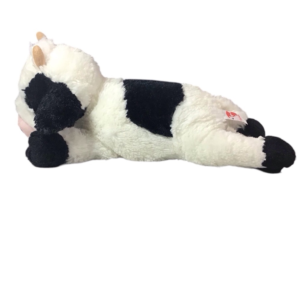 Gund Cow Stuffed Animal Dairy Holstein Plush Black White - Picture 3 of 13